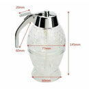 200ML Elegant Crystal Honey Dispenser and Warmer Set Kitchen honey E0M6
