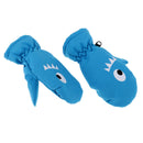 Winter Snow Ski Gloves Waterpoof Warm Snowboard Gloves for Boys Girls Blue M