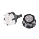 RS26 Rotary Channel Selector Switch 2 Pole Position 6 Selectable with Knob JR