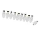 10pcs RF Male Connector Plug Adapter for Coaxial Coax Cable TV Aerial