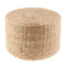 2Pcs 12 inch Rustic Floor Cushion Straw Pouf Seat Meditation Ottoman Home Decor,