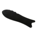 Portable Smooth   Shaped Gua Sha Board Facial Scraping Massage Black