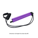 Yoga Resistance Band Pilates Stick Home Gym Fitness Equipment (Purple) A