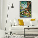 Painting By Numbers Kit DIY Animal World Canvas Oil Art Picture Home Decor A