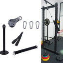 Fitness Pulley Cable System DIY Home Gym Loading Pin Stand Fittings Shoulder