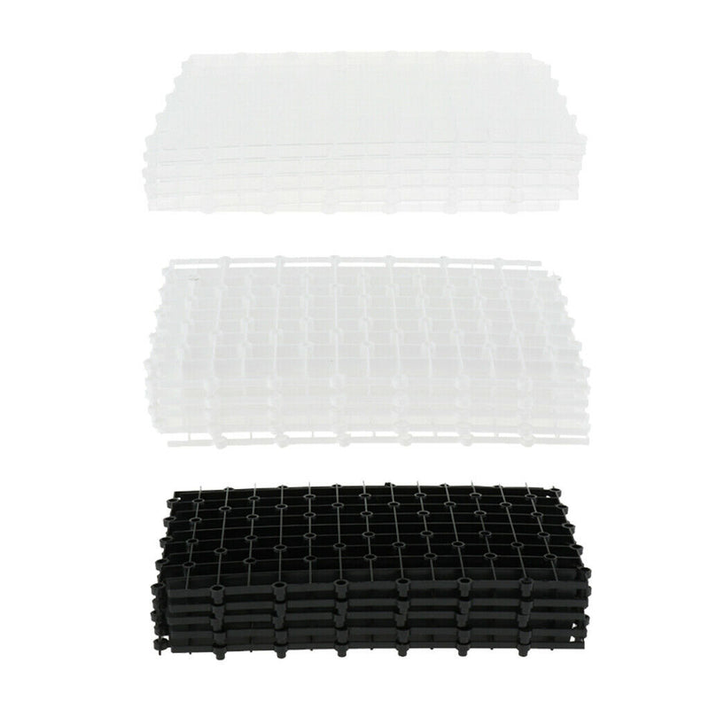 5 Pcs Aquarium Bottom Isolation Board - Fish Tank Undergravel Filter Plate Clear