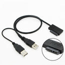 USB2.0 to SATA 7+6 13Pin Hard Drive Converter Adapter Cable For Laptop DVD Rom