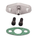 Turbo Oil Drain Flange Kit w/ 4AN Feed Fitting for T3, T4, T35, T40, T60, T67,