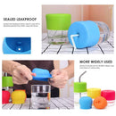 Stretchable Leakproof Silicone Lids Creative Kids Baby Drinking Cup Cover
