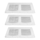 3pcs Metal Square Air Vent Louver, Boat Ventilation Hatch, Ventilator Grill