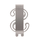 Stainless Steel Dollar Wallet Clip Fashion Simple Name Card Clips Holder A