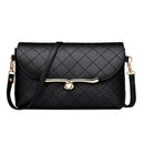 Elegant Diamond Lattice PU Handbags for Women Crossbody Shoulder Flap Bags