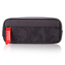 Large Capacity Multi-function Canvas Pencil Case Zipper Makeup Bag (Grey) A
