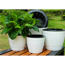 Plastic Flower   Nursery Pot/ Planter / Flower Pot with Pallet White