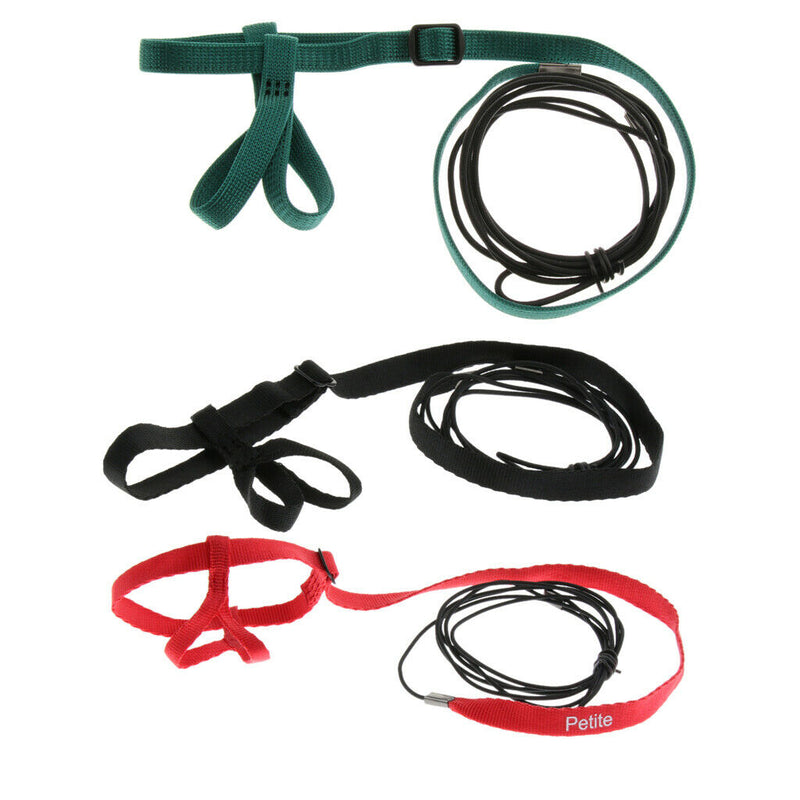 3 Pieces Adjustable Cotton Reptile Lizard Turtle Harness Leash - Light Soft