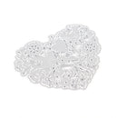 Heart-shaped Metal DIY Cut Die Stencil Scrapbook Album Paper Card EmbossTEUS