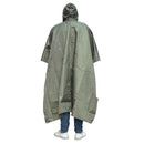 Raincoat Hooded Rain Coat Jacket Outdoors Poncho Ground Sheet Eyelet Shelter