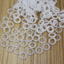 120Pc Rubber O-Ring Switch Dampeners White For Cherry MX keyboard Dampers White