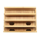 Mobile Phone Bracket Bamboo Wood Multi-Device Charging Station Organizer Of