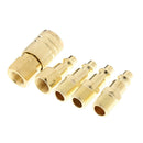 5 Pieces Premium Quick Coupler Set Air Hose Connector Fittings 1/4 inch Tools