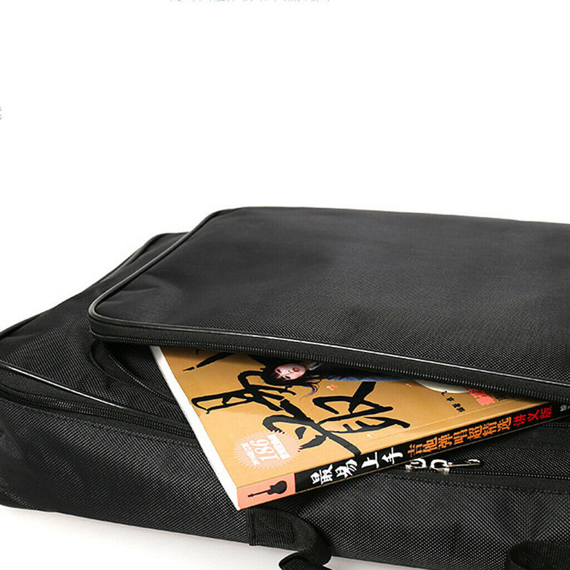 Durable Guitar Effect Pedal Storage Bag Handbag, Dual Zipper Design, with a