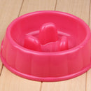 2x Pet Dog Puppy Slow Feed Feeder Food Water Bowl Dish Anti Gulp Stop Bloat