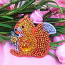 4pcs DIY Animals Full Drill Special Shaped Diamond Painting Bag Keychains