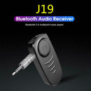 J19 3.5mm Bluetooth Audio Receiver Car Kit Handsfree Call Wireless Adapter