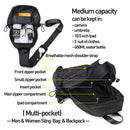 Mens Waterproof Sling Chest Bag Sport Cycling Travel Shoulder Crossbody Backpack