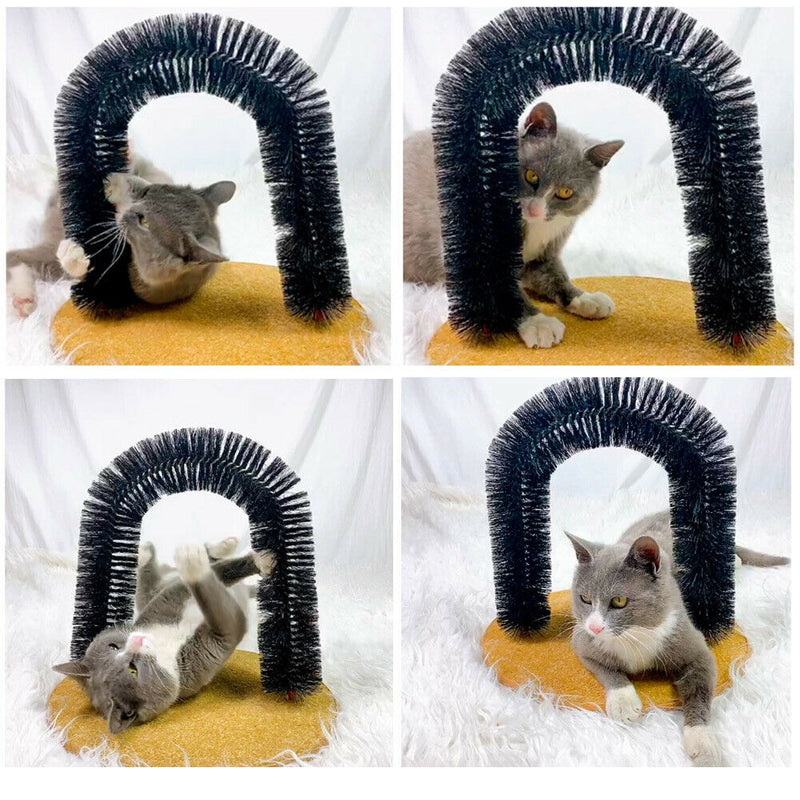 Cats Massage Arch Brush Scratch Resistant Self Grooming Removing Hair Pet Toys