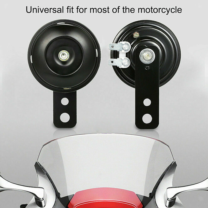 Motorcycle Scooter Bike Bicycle DC12V/1.5A 110dB Trumpet Electric Horn Black