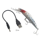 Electric Fishing Lure Vibrate Charging Fish Tackle Bait Hook USB Rechar SWP