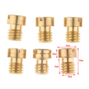 10x M5x0.8 Motorcycle Main Jet Carburetor Kit 130 132 134 135 136 ... 150