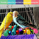 Bird Parrot Toys-Bird Hanging Shredding Swing Chew-Birds Ladder Bell Toys F