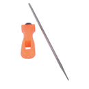 4mm Chainsaw Saw Sharpener Round Files 5/32" w/ Plastic Handle fr Woodwork Tool