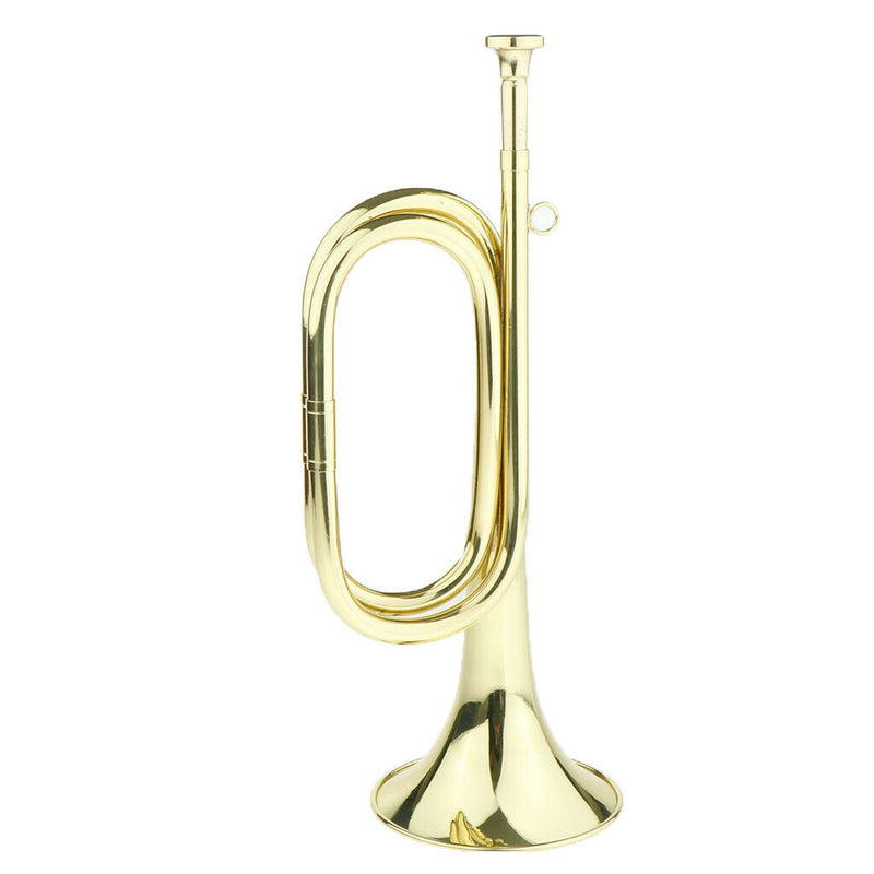 Brass Students School Band Marching Bugle Cavalry Trumpet 34 x 11.5cm
