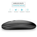 Wireless Mouse Computer Bluetooth Mouse Silent PC Mouse Rechargeable Ergono T4U1