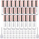 Pangda 25 Pack 1.2 mL Empty Lip Gloss  Clear Mini Tubes Containers