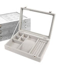 Jewelry Storage Box Necklace Earrings Ring Jewelry Box Velvet Single Layer