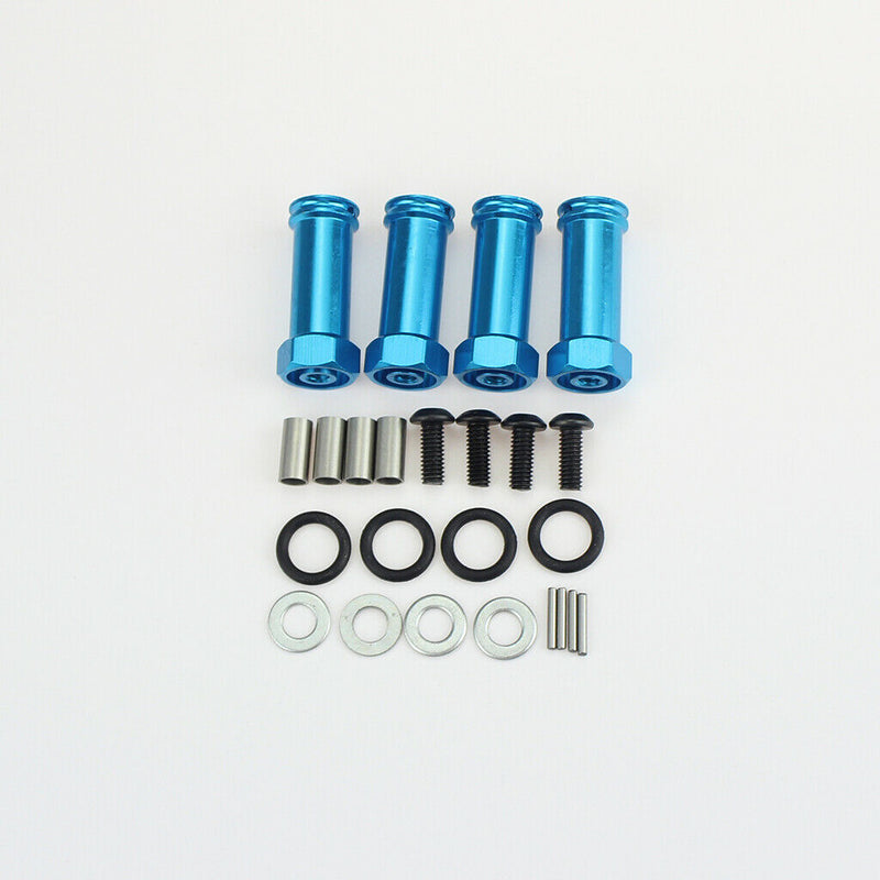 4PCS High Grip Tire & Hub Extension Adapter for WLtoys 144001 124019 RC Car