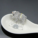 1X Fashion Personality Elephant Women's Brooch Pin Rhinestone Covered Scarv