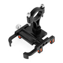 Bicycle Phone Holder Aluminum Motorcycle Handlebar Support Stand (Black) A