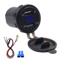 Waterproof Dual USB Charger Socket Power Outlet 1A & 2.1A With Digital Volt