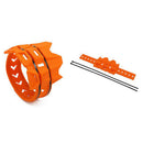 Universal Fit Motorcycle Exhaust Muffler Protector Guard Heat Resistant , Orange