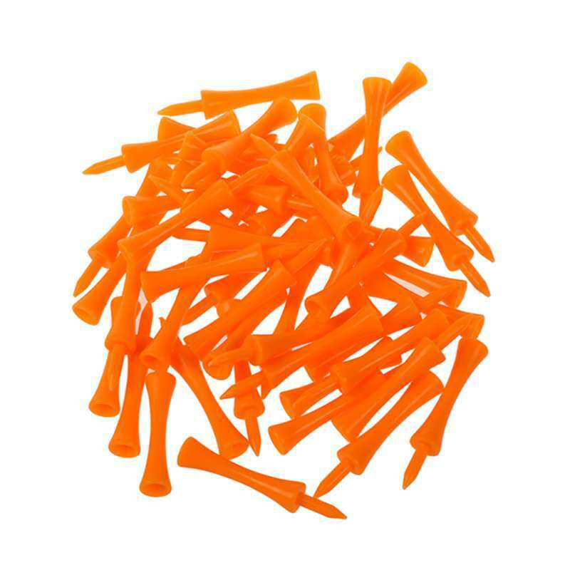 50pcs 70mm Big Castle Golf Tees (Orange) Z2R5
