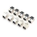 10Pcs USB Female Type-B Port 4-Pin Right Angle PCB DIP Jack Socket&lJ Gn