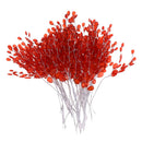 50xAcrylic Crystal Bud Branches Artificial Flower Twig For Wedding Party Red