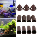 4 Pack Fish Tank Ceramic Tubes Hiding  Shrimp Breeding Spawning Cave