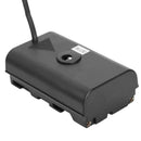 Dummy Battery to D Tap Spring Coiled Power Cable for Sony NP F550 Monitor Bank