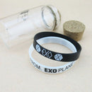 2 PCS Supporter Wristband EXO-K FROM EXO PLANET KPOP EXO Wristband Bracelet OZ